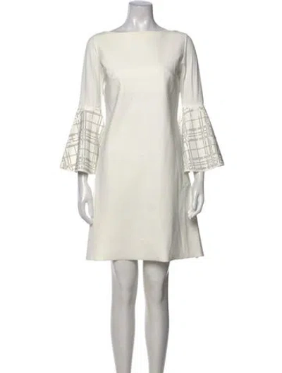 Pre-owned Chiara Boni Graphic Print Knee-length Dress In Neutral
