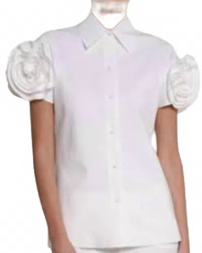 Chiara Boni Hyobina Shirt In 001 Blanco In Multi