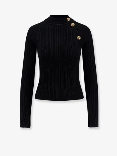 Chiara Boni Ijok Pepper Ribbed Viscose Sweater In Black