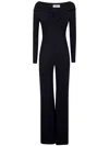 Chiara Boni "janelle Zp" Jersey Jumpsuit In Black