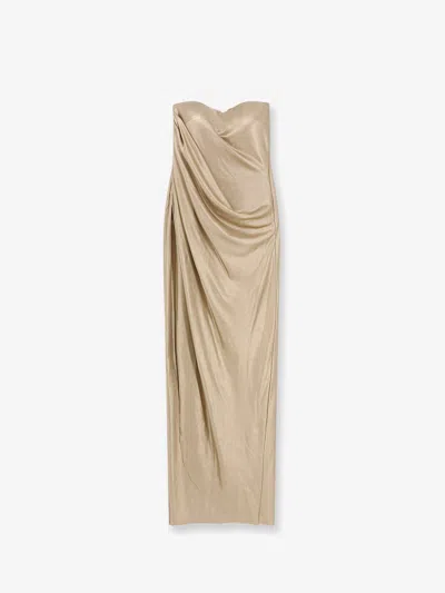 chiara boni gold dress Ghioi dress main image 1