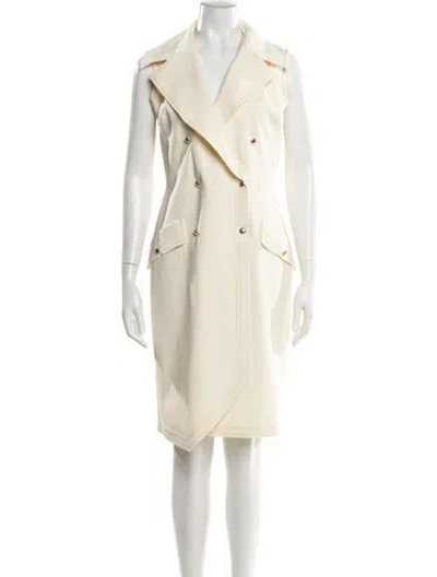 Pre-owned Chiara Boni Knee-length Dress W/ Tags In Neutral