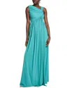 Shop Chiara Boni La Petite Robe Ala Gown In Blue