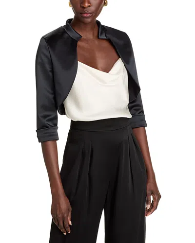 Chiara Boni La Petite Robe Amatista Satin Jacket In Black