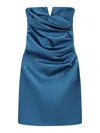 Chiara Boni La Petite Robe Arya Strapless Mini Dress In Blue