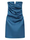 Chiara Boni La Petite Robe Arya Strapless Mini Dress In Blue