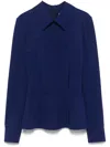 Chiara Boni La Petite Robe Asym Blouse In Blue