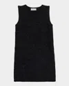 Chiara Boni La Petite Robe Bilok Sleeveless Shimmer Knit Mini Dress In Black