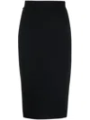 Chiara Boni La Petite Robe Mid-length Pencil Skirt In Black