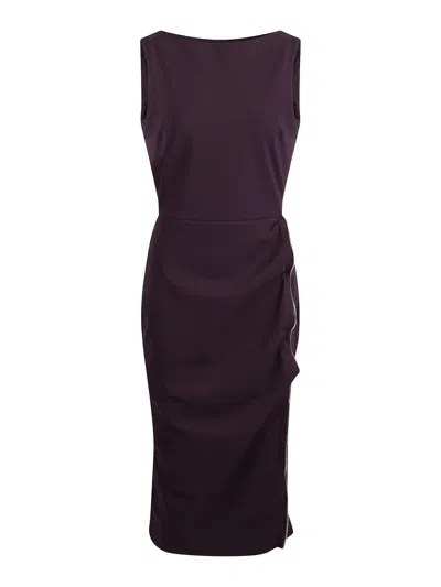 Chiara Boni La Petite Robe Branka Zp Long Dress In Purple