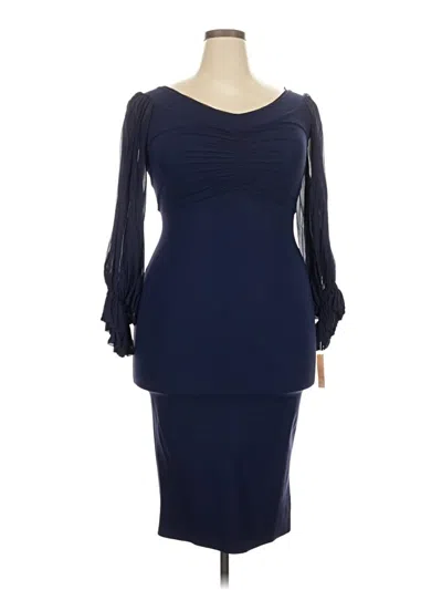 Pre-owned Chiara Boni La Petite Robe Cocktail Dress In Blue