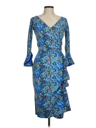 Pre-owned Chiara Boni La Petite Robe Cocktail Dress In Blue