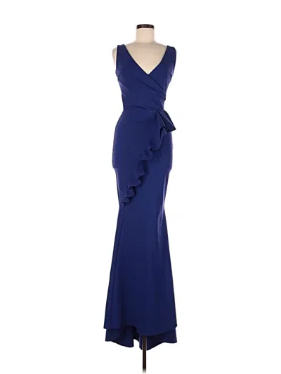 Pre-owned Chiara Boni La Petite Robe Cocktail Dress In Blue
