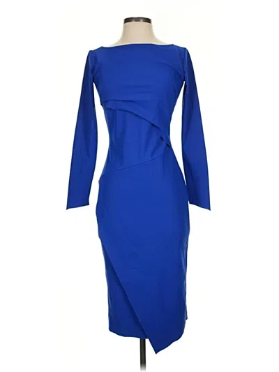 Pre-owned Chiara Boni La Petite Robe Cocktail Dress In Blue