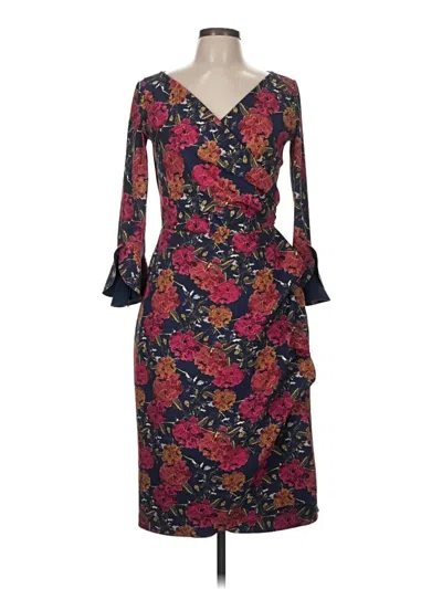 Pre-owned Chiara Boni La Petite Robe Cocktail Dress In Burgundy