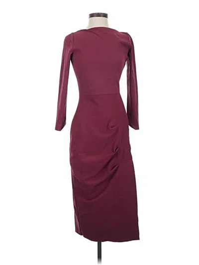 Pre-owned Chiara Boni La Petite Robe Cocktail Dress In Burgundy
