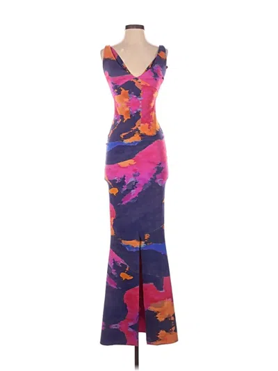 Pre-owned Chiara Boni La Petite Robe Cocktail Dress In Purple