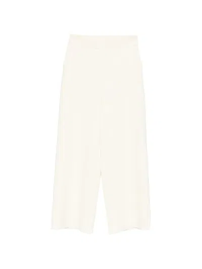 Chiara Boni La Petite Robe Cropped Trousers In White