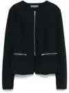 Chiara Boni La Petite Robe Dart-detail Jacket In Black