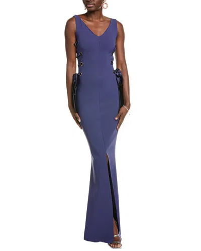 Chiara Boni La Petite Robe Degna Gown In Blue