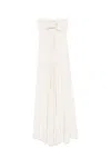 Chiara Boni La Petite Robe Dolse Long Dress Jersey In Neutrals