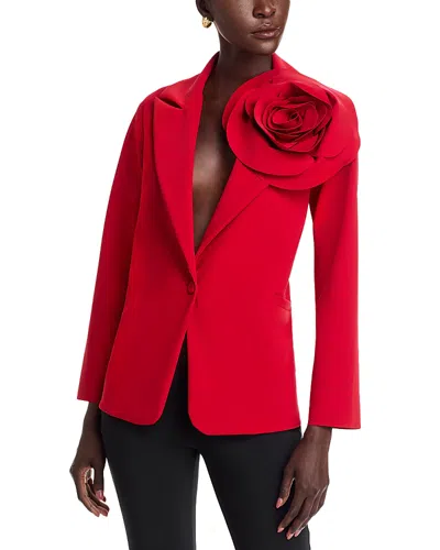 Chiara Boni La Petite Robe Dormo Rose Blazer In Scarlet