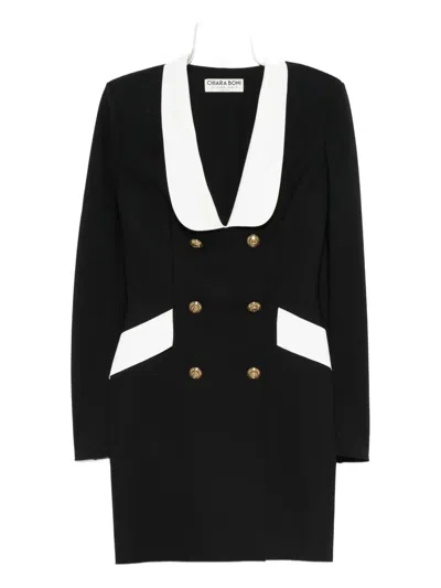 Chiara Boni La Petite Robe Double-breasted Blazer Dress In Black