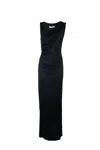 Chiara Boni La Petite Robe Draped Maxi Dress In Black