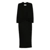 Chiara Boni La Petite Robe Twist-detail Midi Dress In Black