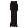 Chiara Boni La Petite Robe Metallic Maxi Dress In Black