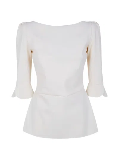 Chiara Boni La Petite Robe Edelmira Top In White