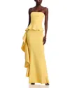 Chiara Boni La Petite Robe Eliska Ruffle Strapless Gown