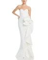Chiara Boni La Petite Robe Ethane Rosette Gown In White