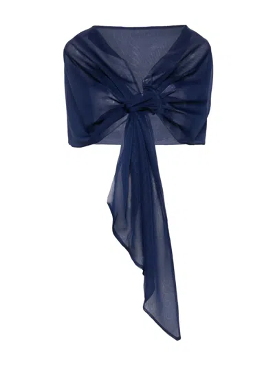 Chiara Boni La Petite Robe Eva Scarf In 蓝色