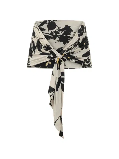 Chiara Boni La Petite Robe Evina Floral-print Stola In Pattern