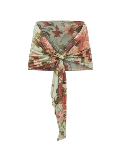 Chiara Boni La Petite Robe Evina Floral-print Stole In Neutral