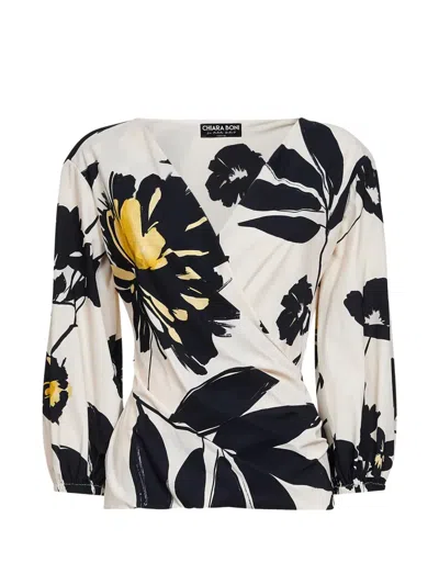 Chiara Boni La Petite Robe Floral-print Blouse In Neutral
