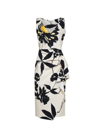 Chiara Boni La Petite Robe Floral-print Midi Dress In Multi