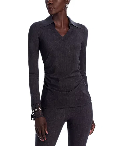 Chiara Boni La Petite Robe Frea Top In Black Jean