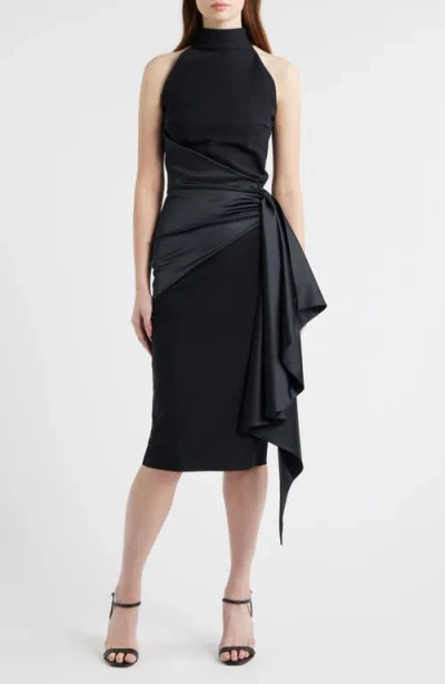 Chiara Boni La Petite Robe Gudairi Sleeveless Midi Dress In Black