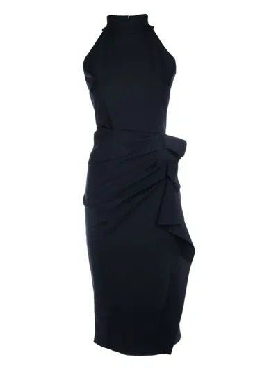 CHIARA BONI LA PETITE ROBE GUDRUM HALTERNECK MIDI DRESS