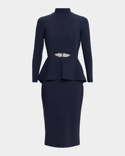 Chiara Boni La Petite Robe Haby Jersey Knee-length Dress In Blue