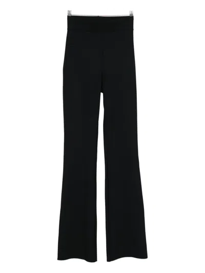Chiara Boni La Petite Robe High-waisted Flared Trousers In Black