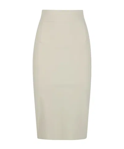 Chiara Boni La Petite Robe High-waisted Midi Skirt In Neutral