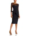 Chiara Boni La Petite Robe Illusion Dress In Black