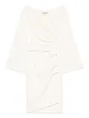 Chiara Boni La Petite Robe Isoshi Midi Dress In Neutrals