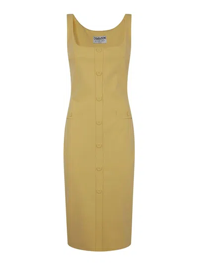 CHIARA BONI LA PETITE ROBE VESTIDO MIDI - NARANJA