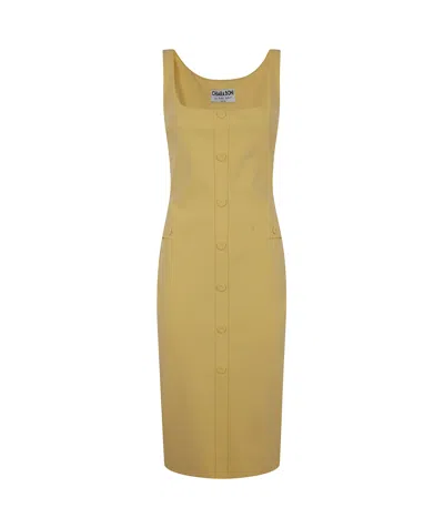 Chiara Boni La Petite Robe Knit Dress In Yellow