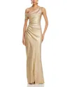 Chiara Boni La Petite Robe Koppany Splendid Draped Gown In Gold