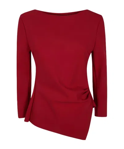 Chiara Boni La Petite Robe 'kyung' Top In Burgundy
